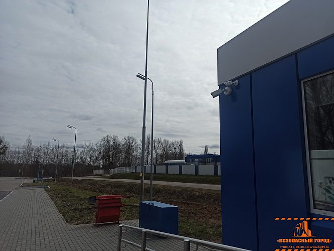 Установка камер видеонаблюдения на автозаправочной станции